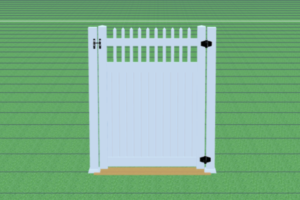 White gate miniature from the configurator.